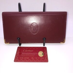 Cartier Bifold Wallet with Authentication Card